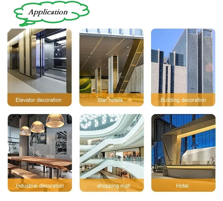 Piastra in acciaio inossidabile 304 304L 201 ASTM AISI con spessore 1mm-3mm e varie finiture superficiali per decorazione 1