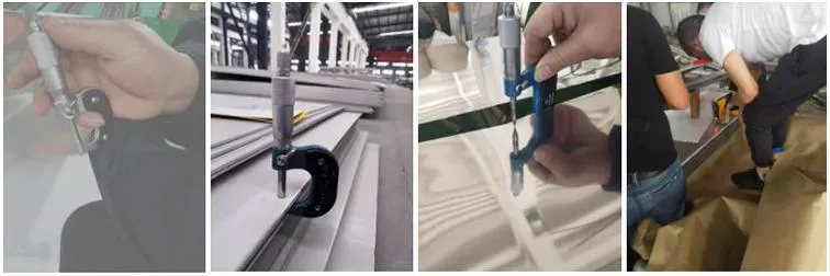 Forte resistenza alla corrosione 201 Piastra in acciaio inossidabile 1000 mm-6000 mm Lunghezza 2