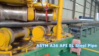 Tubo saldato in acciaio al carbonio ASTM A36 API 5L Tubo in acciaio di grande diametro per progetti di gas petrolifero