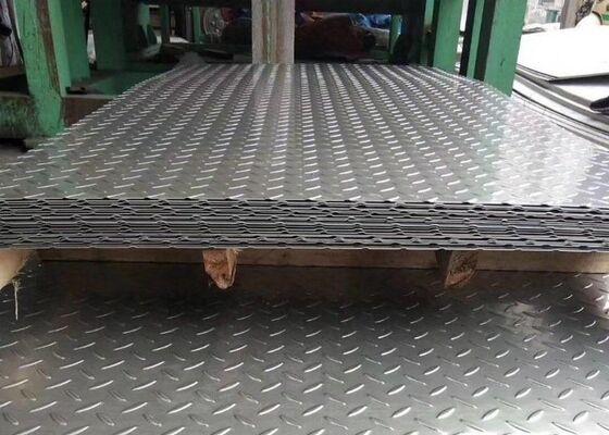 Alluminio Diamond Tread Plate Diamond Stair di 5 Antivari 1mm 4x8 3003 6061
