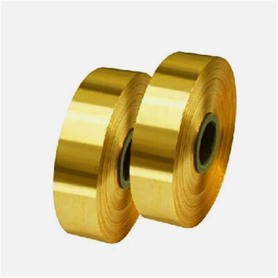 Bobina in ottone C26000 da 0,3 mm a 3,0 mm di spessore, larghezza personalizzata, buona per la piegatura